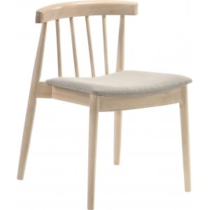 Matstol med ljusgr� sits 2-pack - Florence