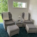 Haymond Gartenmöbel-Set - Synthetisches Rattan | Grau Haymond Gartenmöbel-Set - Synthetisches Rattan | Grau