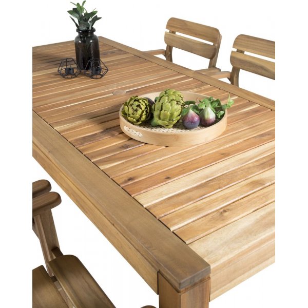 Pr�ssebo Matgrupp (200x90) - Natur - 6 Stolar