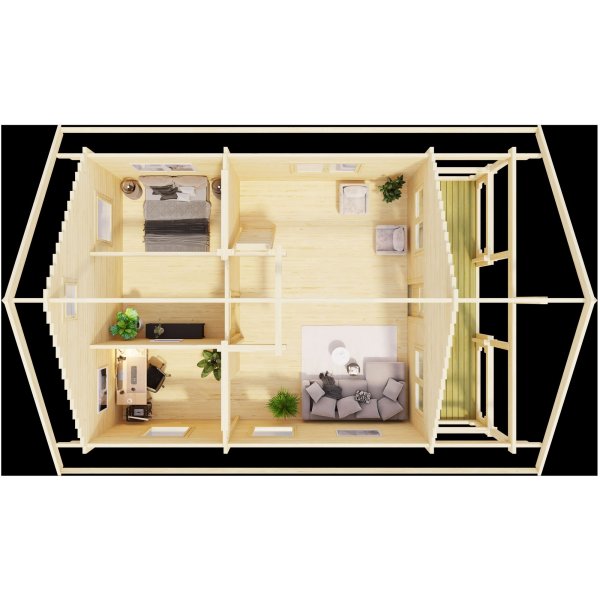 Ferienhaus Ivar C - 36,9 m² Ferienhaus Ivar C - 36,9 m²