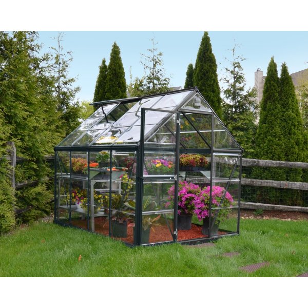 Canopia Harmony Drivhus i Polycarbonat 4,6 m - Mrkegr/klart glas