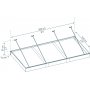 Canopia Sophia Clear XL Entrance baldakin 1,4 x 3 - Mrkegr/klart glas