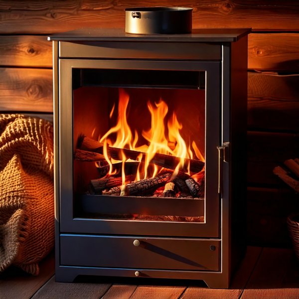 Braskamin 5kW med Modern Design - Lappi Braskamin 5kW med Modern Design - Lappi