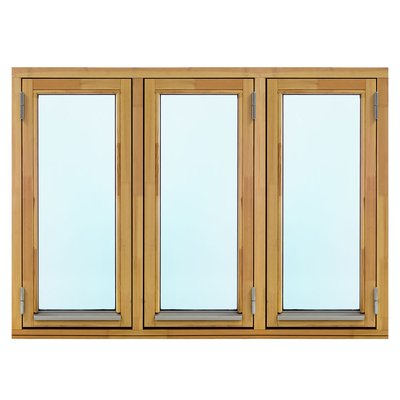 2-glasfönster Trä utåtgående - 3-Luft - Omålat - U-värde 1.3