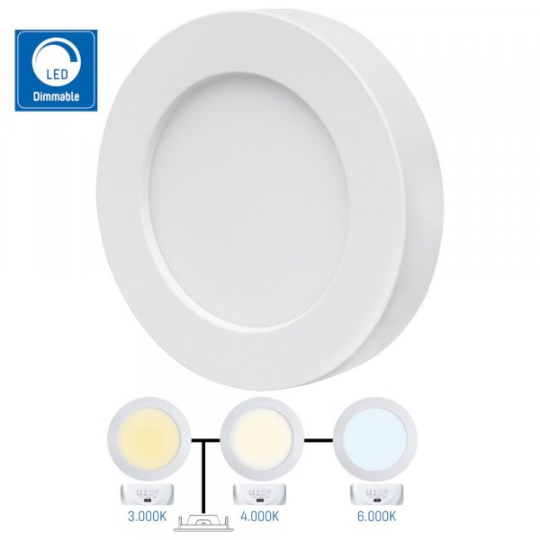 LED spotlight - 900lm (utanpliggande alt. inflld)