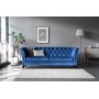 Soffa 3-sits Chesterfield Bl� - Milton