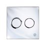 1 Gustavsberg Väggtrycke Triomont XS pneumatisk duo blank krom