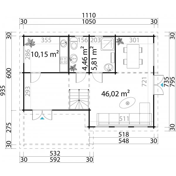 Sommerhus Emilia B XL - 80,7 m
