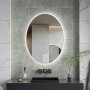 Spegel - Arezzo | Oval | LED-belysning, dimbar & Anti-fog