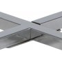Cross sidobord 50 cm - Krom/svart