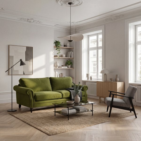 Soffa Memo 3-sits - Grön Soffa Memo 3-sits - Grön