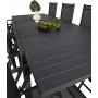 Holma Matgrupp (160x100) - Svart - 8 Stolar