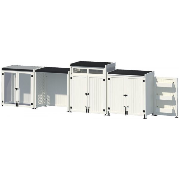 Modular Garden Vxthus 1.8m - Vitlackerad