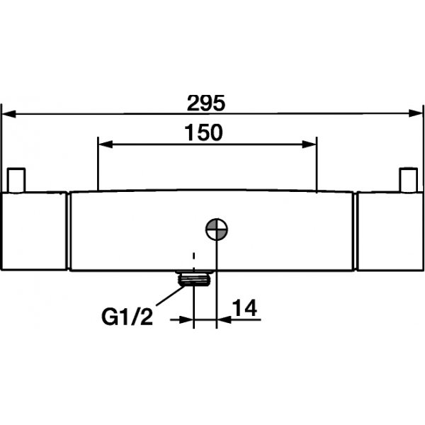 FM Mattsson Säkerhetsblandare för dusch (150 c/c), Garda Krom FM Mattsson Säkerhetsblandare för dusch (150 c/c), Garda Krom