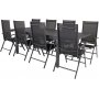 Holma Matgrupp (160x100) - Svart - 8 Stolar