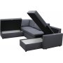 B�ddsoffa U-form m�rkgr� - Dream