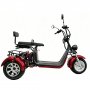 Elscooter trehjulig 2000W röd - Moped klass 1 el + Låskätting Elscooter trehjulig 2000W röd - Moped klass 1 el + Låskätting