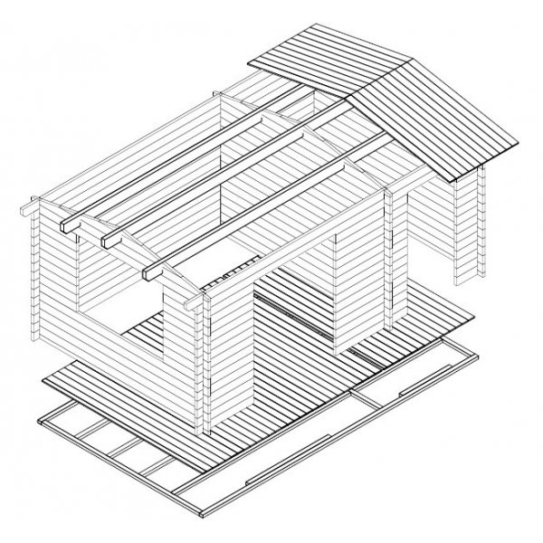 Friggebod Gabriella - 15 m² Friggebod Gabriella - 15 m²