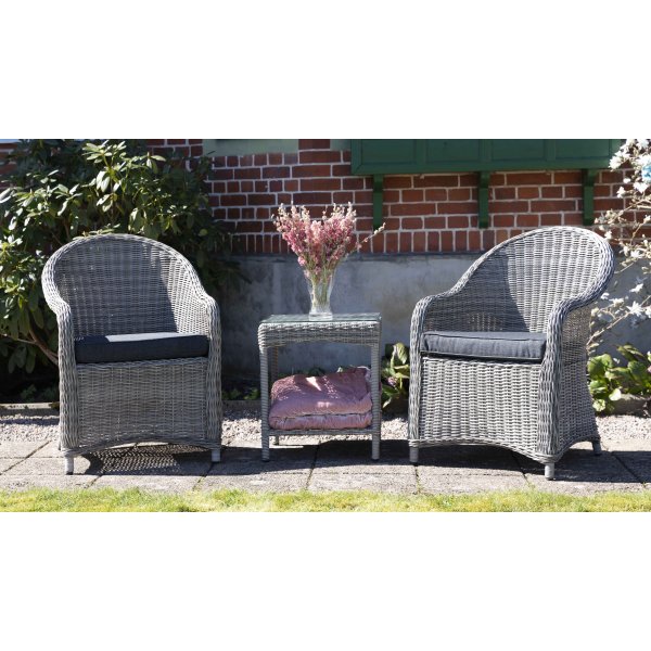 Mercury utembelset med bord - Gr konstrotting