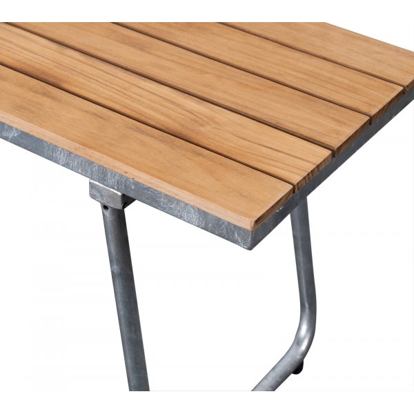 Möllan Gartenbank - Teakholz / Verzinkter Stahl + Reinigungsspray für Gartenmöbel Möllan Gartenbank - Teakholz / Verzinkter Stahl + Reinigungsspray für Gartenmöbel