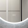 Rund badrumsspegel 60 cm med LED-belysning, dimmer, anti-fog och touch-styrning Rund badrumsspegel 60 cm med LED-belysning, dimmer, anti-fog och touch-styrning