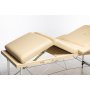 Massagebnk med metallben - 4 zoner - Beige