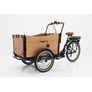 El-kassecykel med brun kasse - 12,8 Ah
