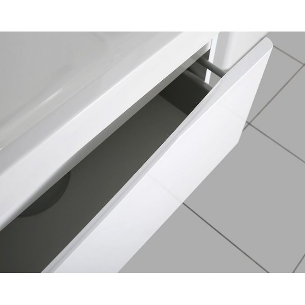 Badrumsmöbler Marina - Vit + Toalettpappershållare Badrumsmöbler Marina - Vit + Toalettpappershållare