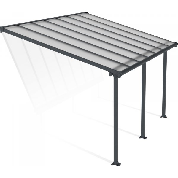 Canopia Olympia Altantag i Aluminium 3 x 4 - Mørkegrå/klart glas Canopia Olympia Altantag i Aluminium 3 x 4 - Mørkegrå/klart glas