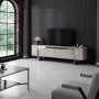 Erki TV-b�nk - Travertin/silver