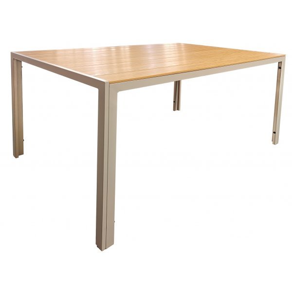 Utematgrupp – Las Vegas & Ida | Beige & grå | 6 stycken stapelbara stolar Utematgrupp – Las Vegas & Ida | Beige & grå | 6 stycken stapelbara stolar