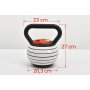 Justerbar kettlebell 3,4�18 kg | 7 viktniv�er