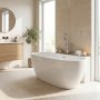 Badkar fristående Vit 150 cm - Asia