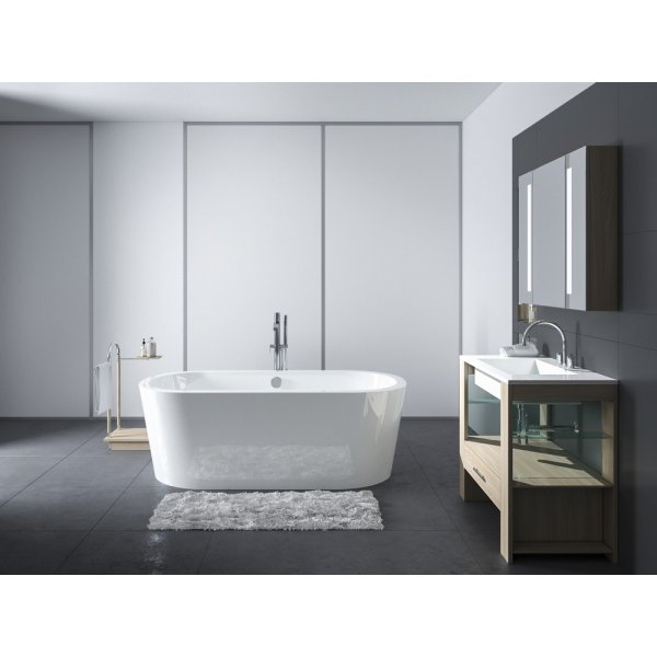 Kylpyamme 170x80x58 cm Valkoinen - Lucia Kylpyamme 170x80x58 cm Valkoinen - Lucia