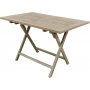 Salt sammenklappeligt spisebord i gr teak - 120x70 cm