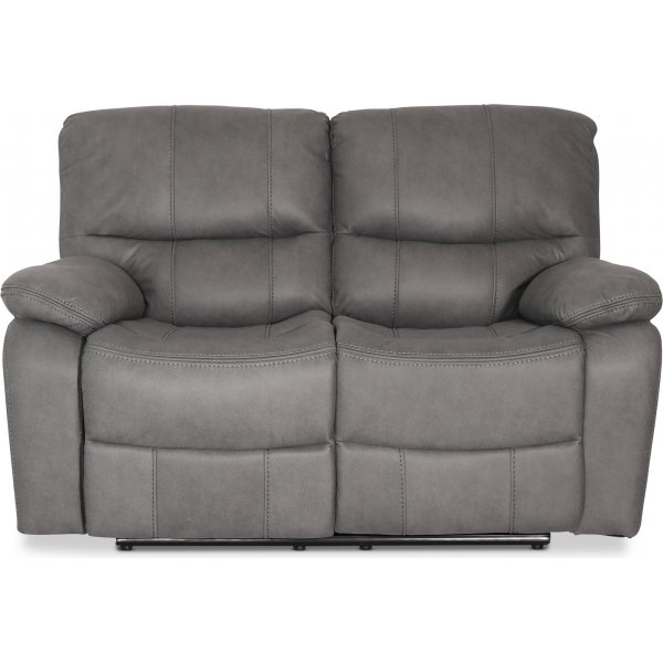 Recliner soffa 2-sits gr� biosoffa
