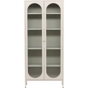 Vitrine Glas/Stahl Beige 180x80x35 cm - Lima Vitrine Glas/Stahl Beige 180x80x35 cm - Lima