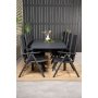 Holma Matgrupp (160x100) - Svart - 8 Stolar