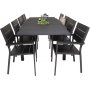 Holma Matgrupp (160x100) - Svart - 8 Stolar