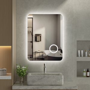 Spegel - Salerno | Rektangulär | LED-belysning, dimbar & anti-fog Spegel - Salerno | Rektangulär | LED-belysning, dimbar & anti-fog