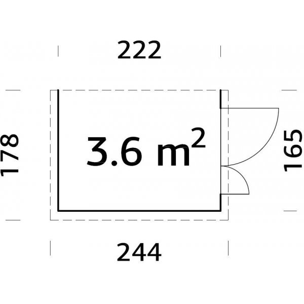 Förråd Mia - 3,6 m² Förråd Mia - 3,6 m²