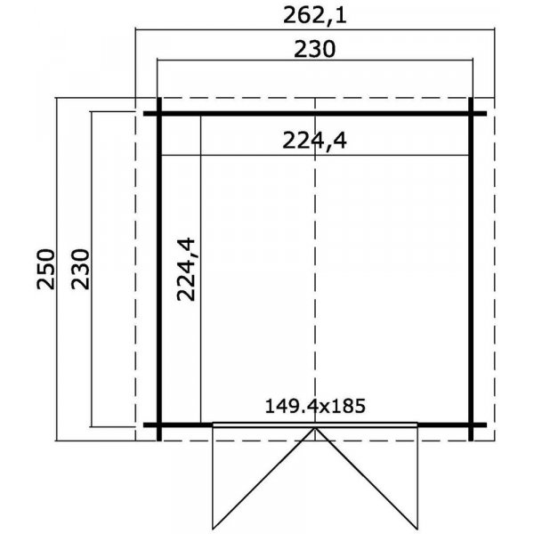 Skur Willy - 5,5 m�