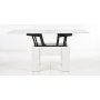 Serafin h�j och s�nkbart soffbord 80-160 x 80 cm - Vit