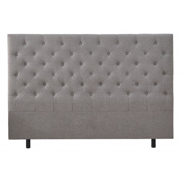 Deluxe pikerad Sänggavel 160 x 125 cm - Grå Deluxe pikerad Sänggavel 160 x 125 cm - Grå