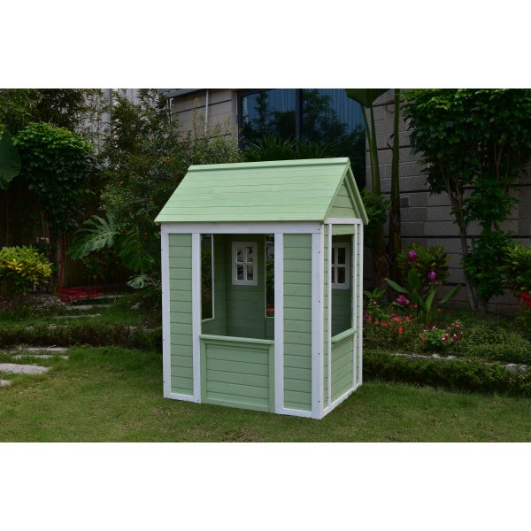 Lekstuga - Grön & vit Lekstuga - Grön & vit