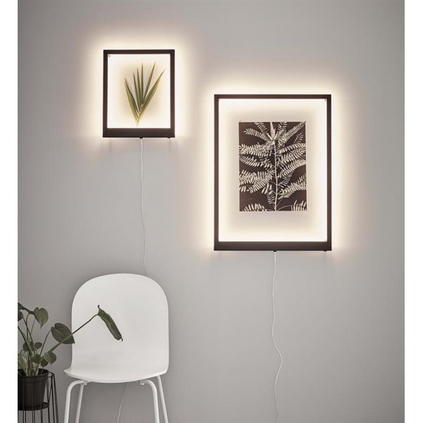 Frame v�gglampa 41x33 cm - Svart
