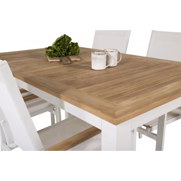 Dotorp Matbord – Vit/Teak Dotorp Matbord – Vit/Teak