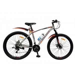 Mountainbike 27.5" - Silver/Grå | Robust MTB med 21 växlar och skivbromsar Mountainbike 27.5" - Silver/Grå | Robust MTB med 21 växlar och skivbromsar