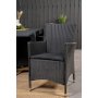 Holma Matgrupp (160x100) - Svart - 8 Stolar